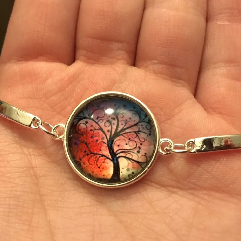 Tree of life multicolor bracelet